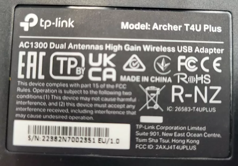 TP-LINK ARCHER T4U PLUS KARTA SIECIOWA USB AC1300