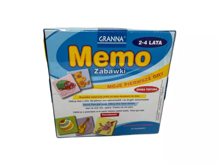 GRANNA: MOJE PIERWSZE GRY - MEMO ZABAWKI
