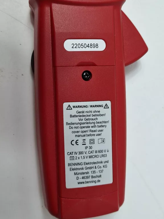 MULTIMETR CĘGOWY BENNING CM 11 + ETUI +INSTRUKCJA + PŁYTA NIEMIECKI