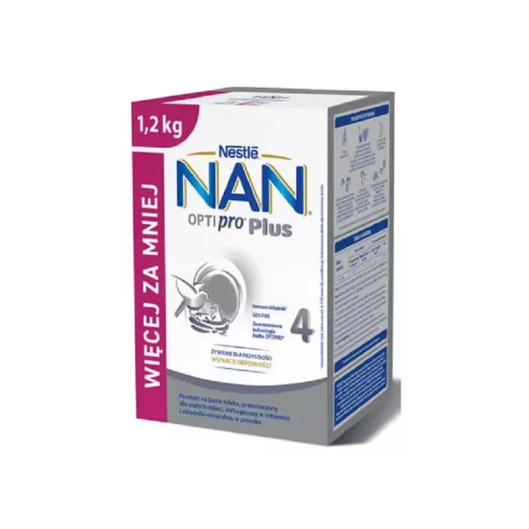 NAN OPTIPRO PLUS 4 MLEKO NASTĘPNE 1,2 KG