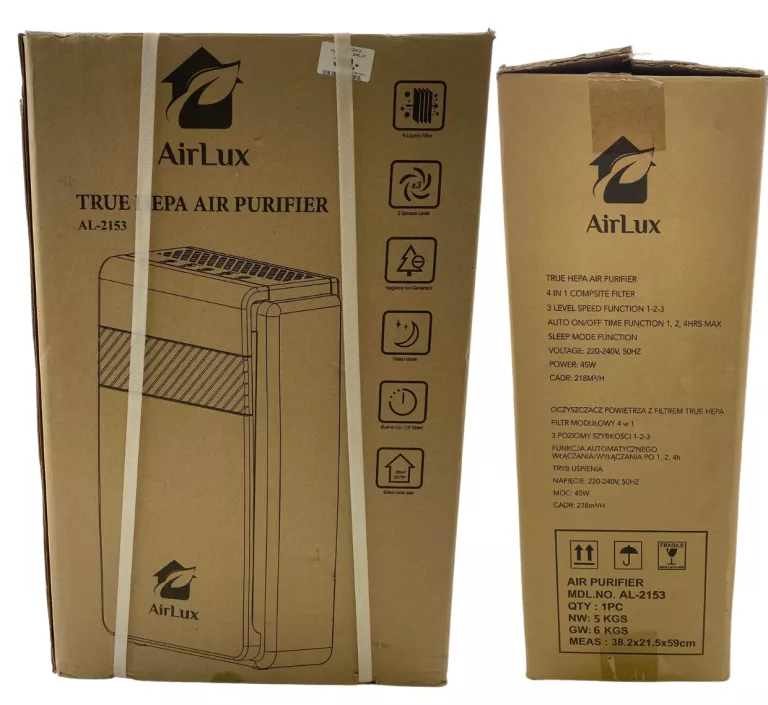 OCZYSZCZACZ POWIETRZA AIRLUX AL-2153 PUDEŁKO