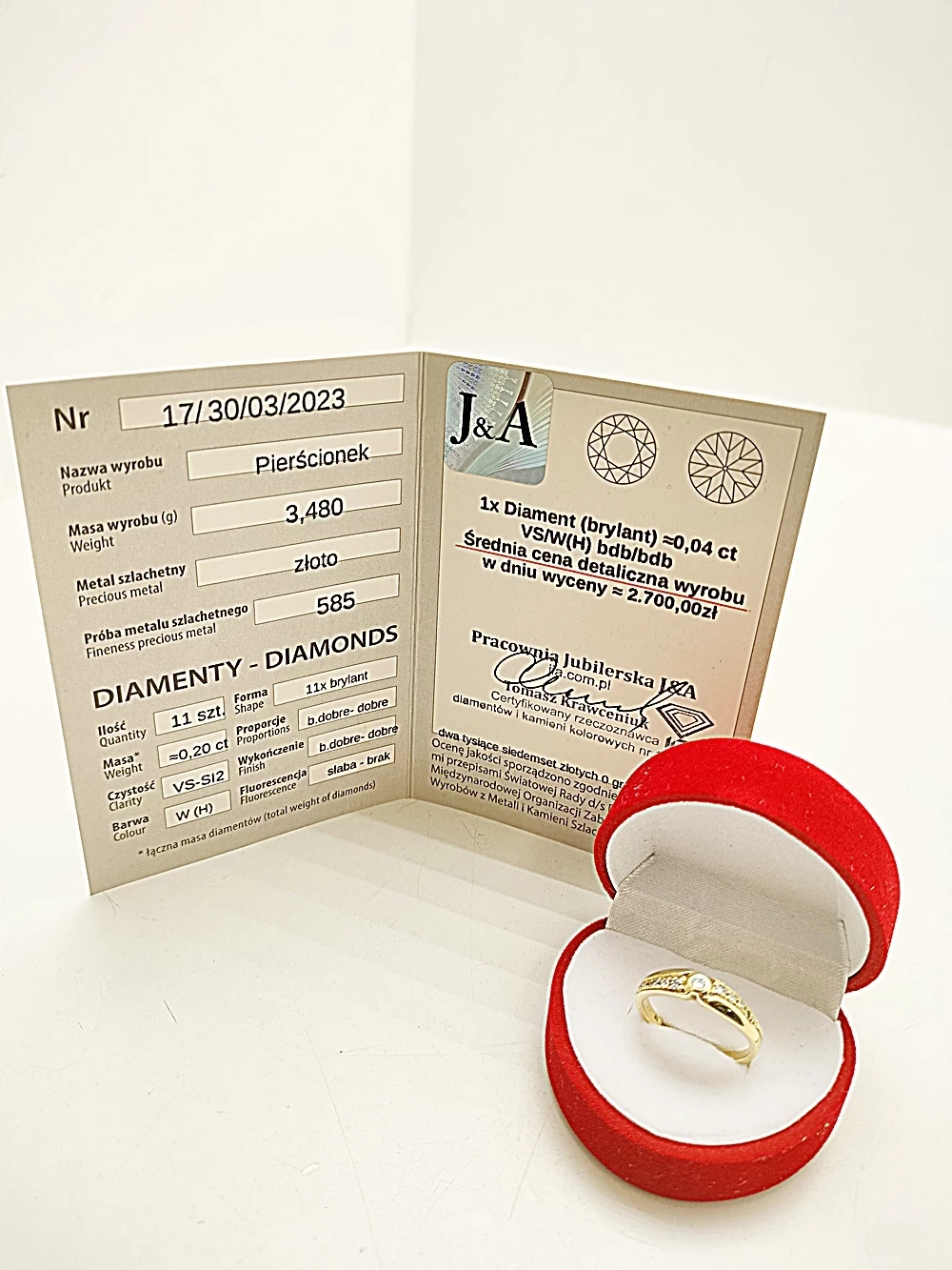 olsniewajacy-zloty-pierscionek-z-brylantem-022ct-glogowska-6-wroclaw-gracja