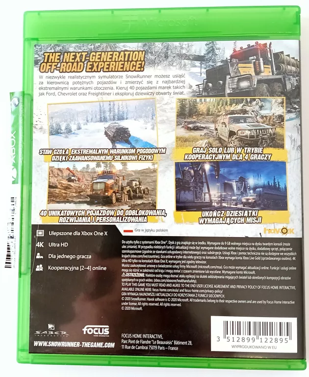 GRA SNOW RUNNER XBOX ONE