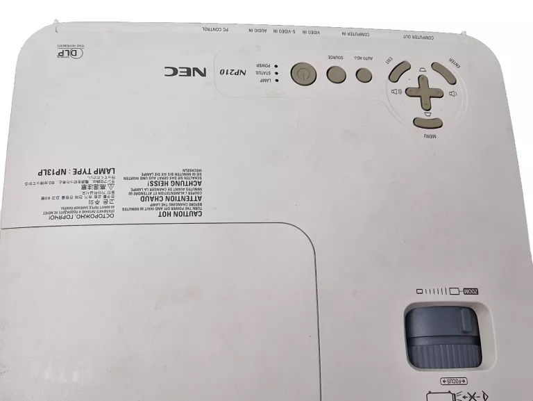PROJEKTOR NEC MODEL NP210 100-240V - 50/60 HZ 2.6-1 ZEPSUTY !!!!!!!!!!