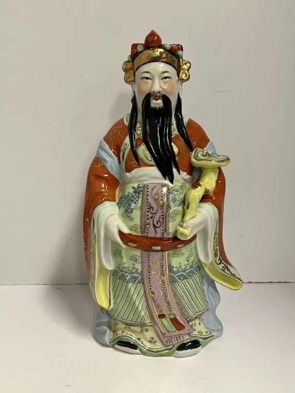 FIGURKA DUŻA CHIŃCZYK PORCELANA 30CM POLECAM