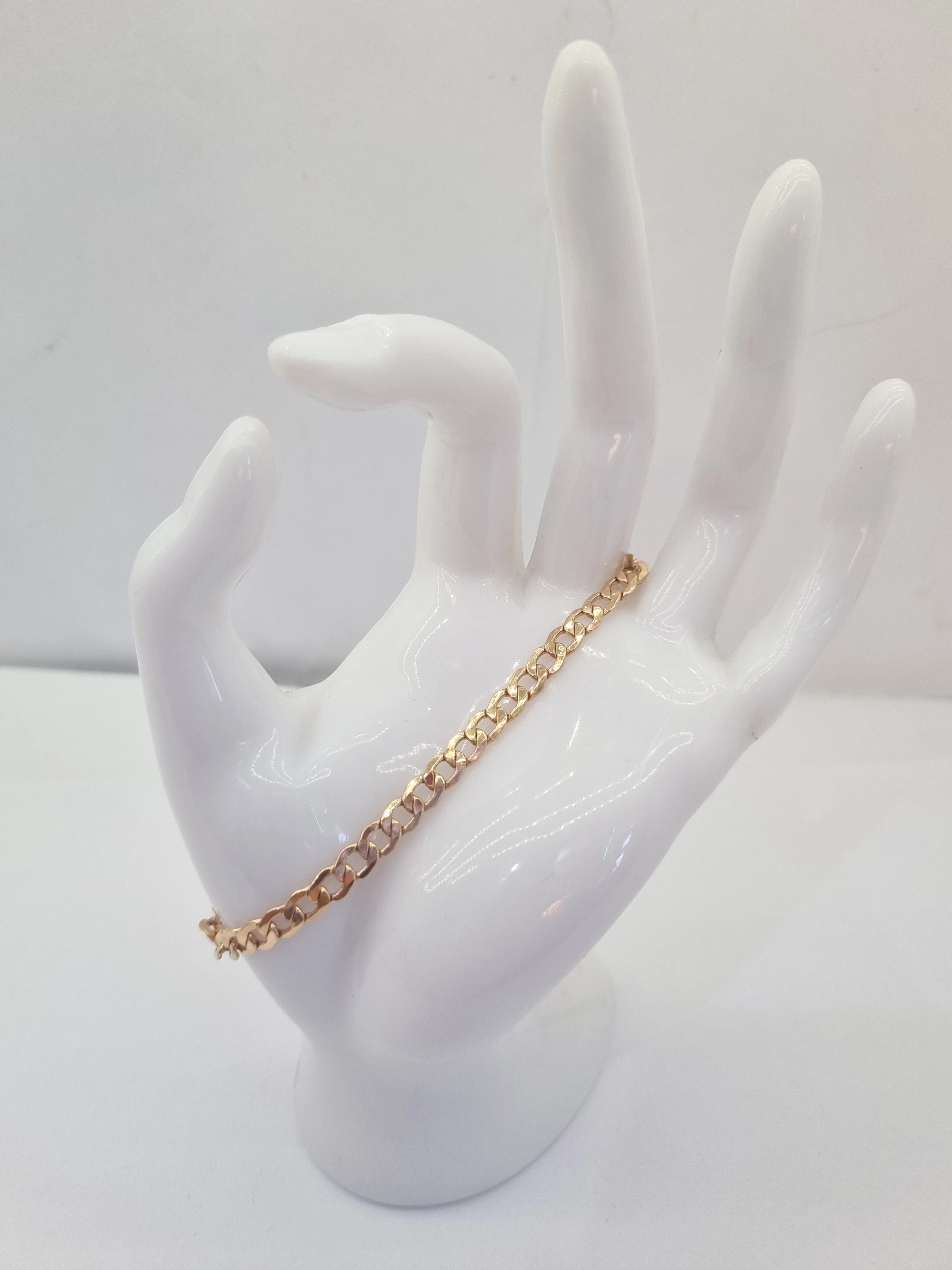 zlota-meska-bransoleta-585-21cm-385g-stan-uzywany