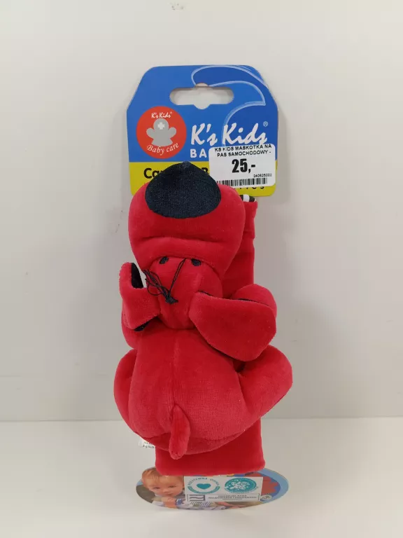 KS KIDS MASKOTKA NA PAS SAMOCHODOWY - PATRICK