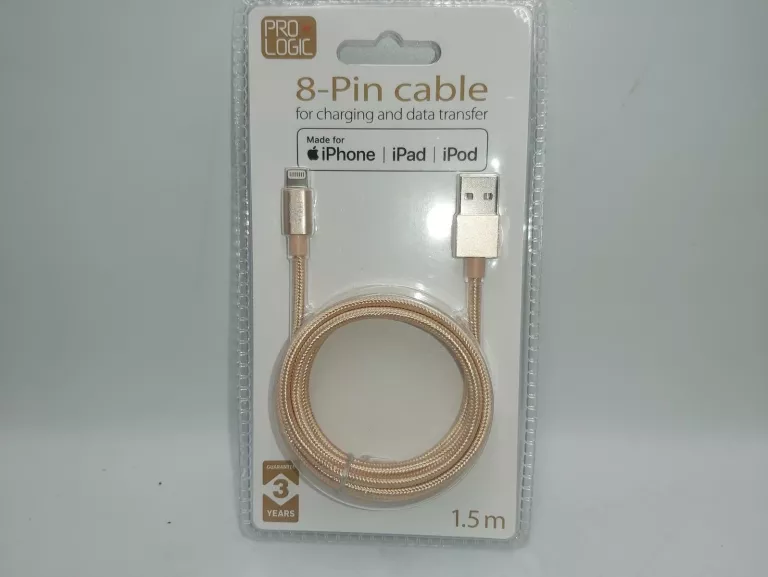 KABEL USB NA LIGHTNING PRO LOGIC 1,5M KOLOR ZŁOTY