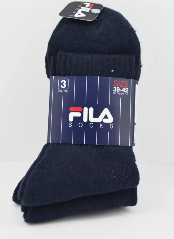 SKARPETKI FILA DŁUGIE CZARNE 39--42