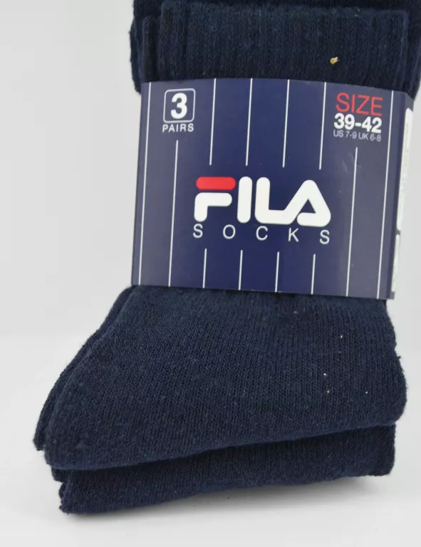 SKARPETKI FILA DŁUGIE CZARNE 39--42