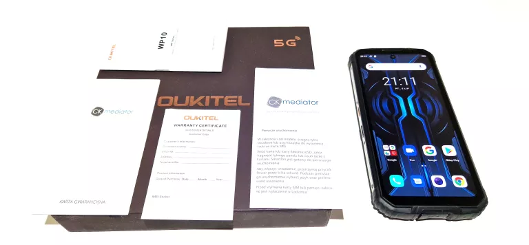 TELEFON OUKITEL WP10 8/128GB NFC 8000MAH STAN BDB + PUDEŁKO