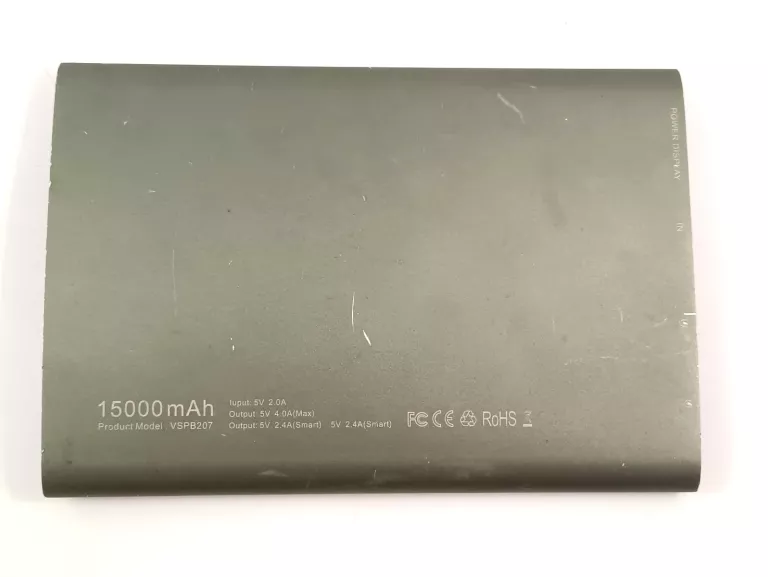 POWER BANK VINSIC 15000MAH 2XUSB SLIM VSPB 207