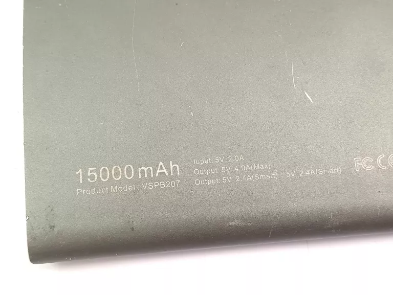 POWER BANK VINSIC 15000MAH 2XUSB SLIM VSPB 207