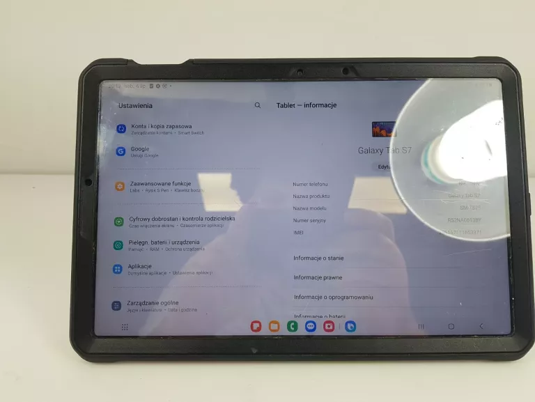 TABLET SAMSUNG GALAXY TAB S7 ETUI RYSIK