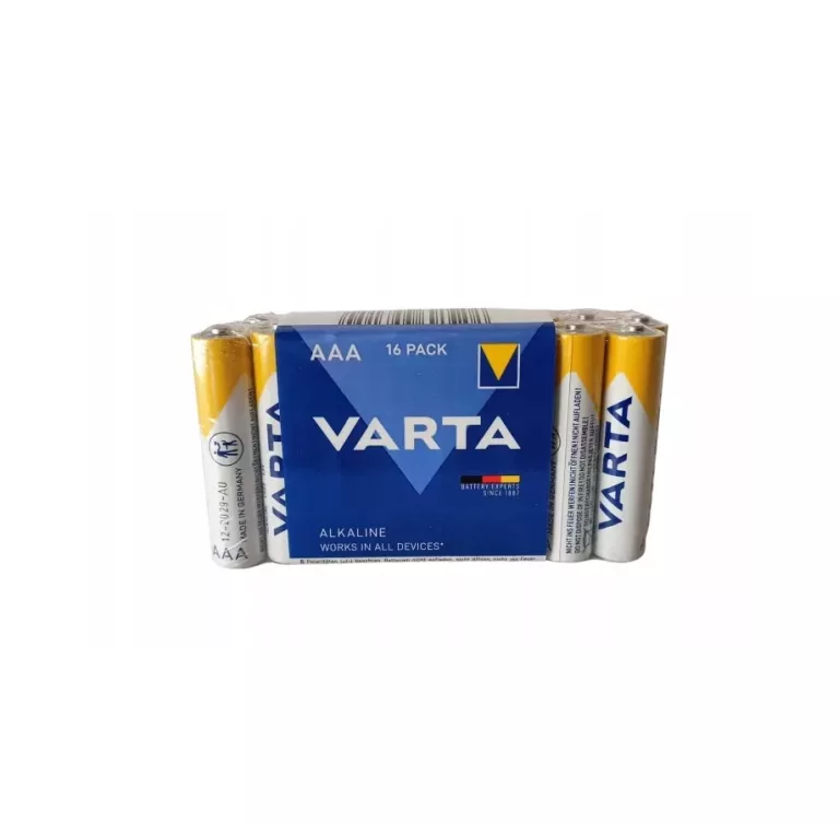 BATERIA ALKALICZNA VARTA AAA (R3) 16 SZT.