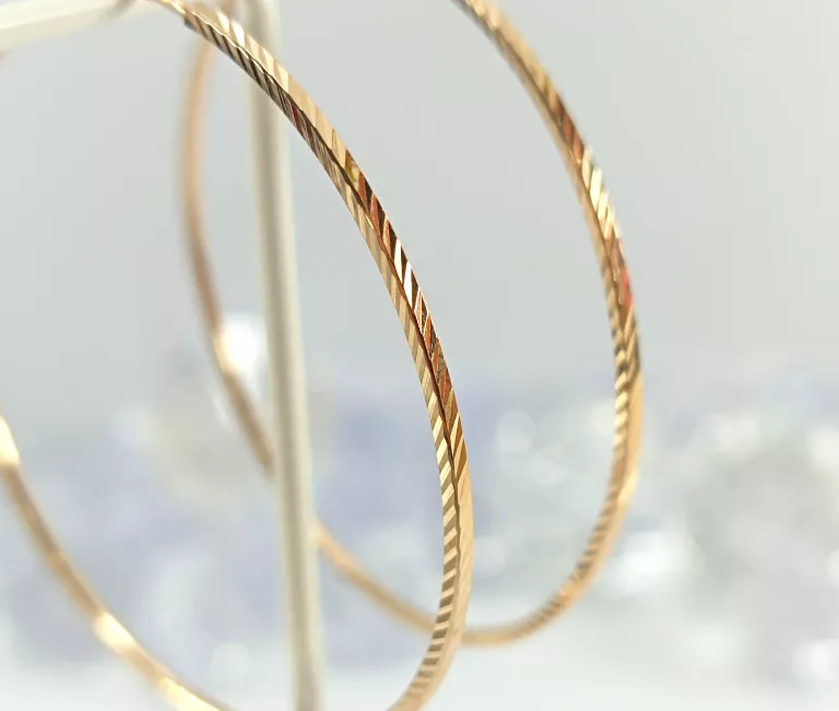 klasyczne-zlote-kolczyki-kola-585-303g-5cm-srednicy-stan-uzywany