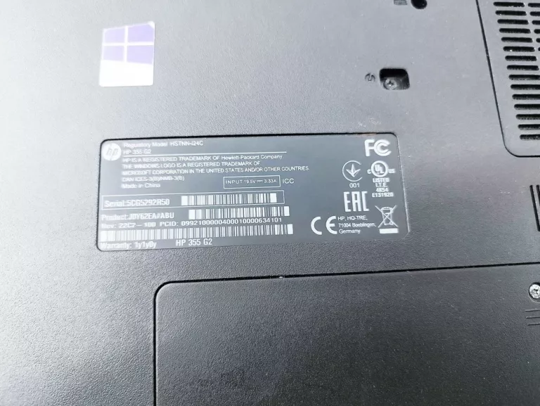 LAPTOP HP 355 G2