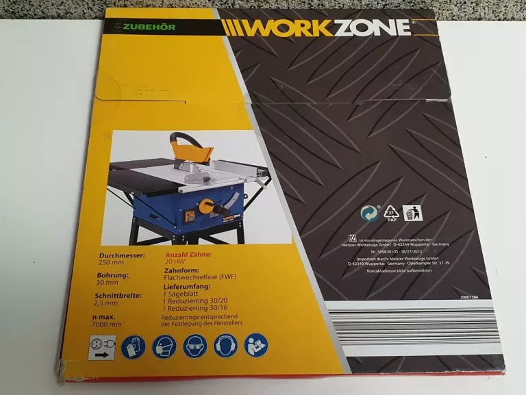 TARCZA DO PIŁY STOŁOWEJ WORKZONE 250 MM 20