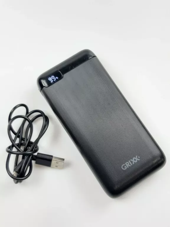 POWERBANK GRIXX 20000 MAH USB C USB B USB A CZARNY