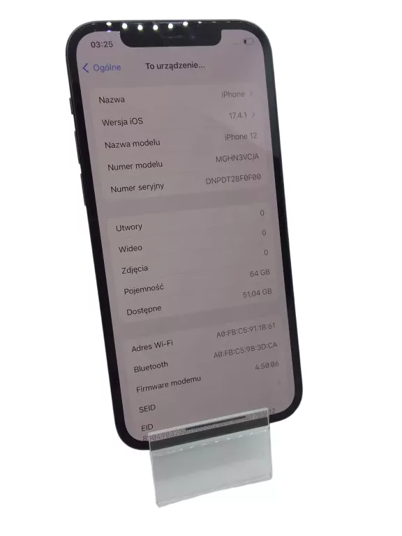 TELEFON IPHONE 12 64GB 88% OPIS