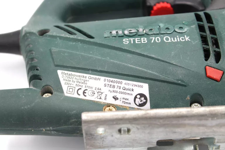 WYRZYNARKA METABO STEB 70 QUICK 570W