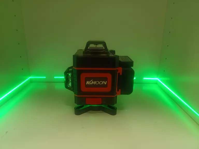 LASER KRZYŻOWY POZIOMICA LASEROWA KKMOON WALIZKA ZIELONA