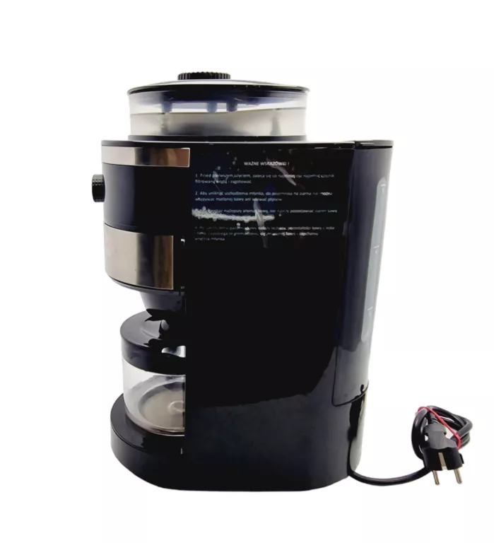 EKSPRES PRZELEWOWY DO KAWY Z MŁYNKIEM AMICA CD4011 CZARNY 750W