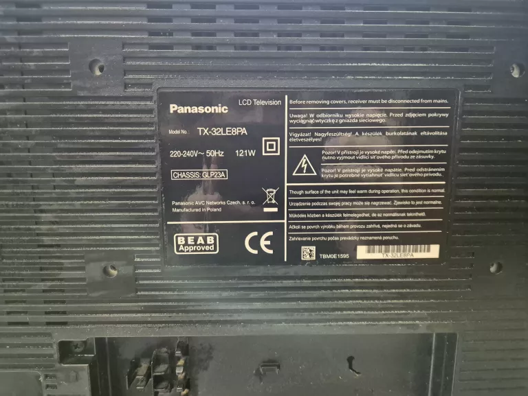 TELEWIZOR LCD PANASONIC TX-32LE8FA 32" HD READY