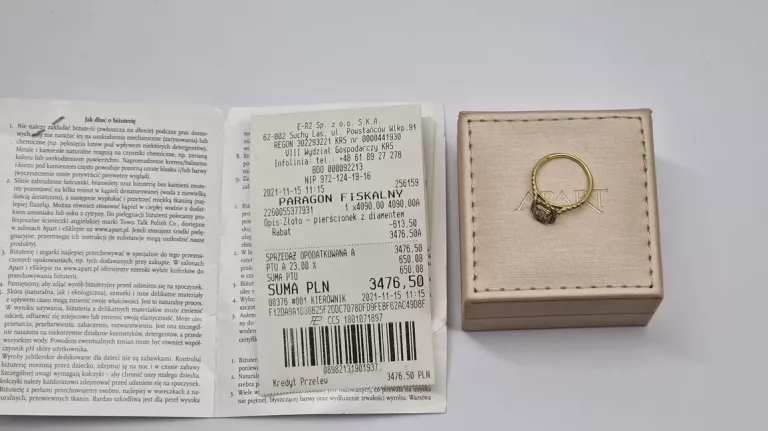 PIERŚCIONEK 585 APART DIAMENTY 0,50 CT 2,04G 181.239