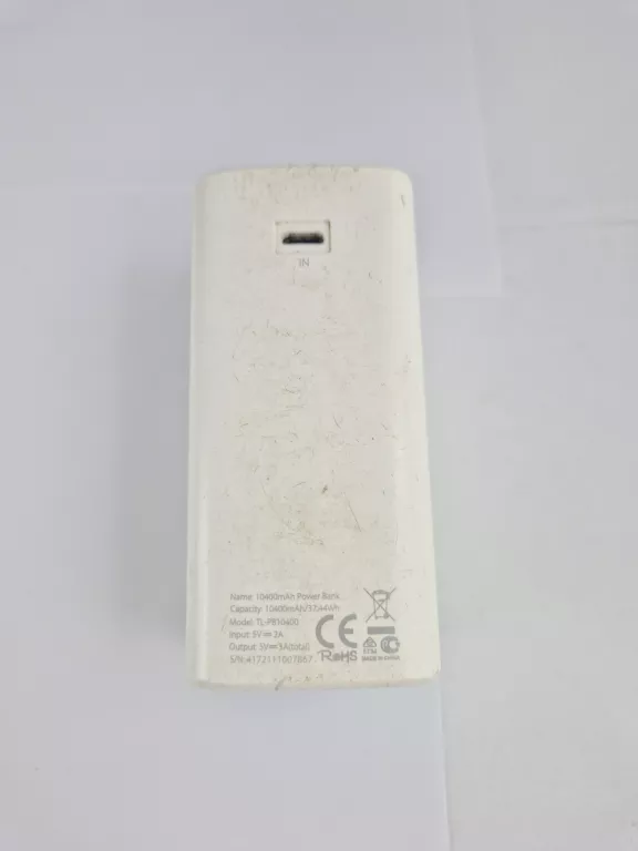 POWERBANK ROHS 10400 MAH BIAŁY