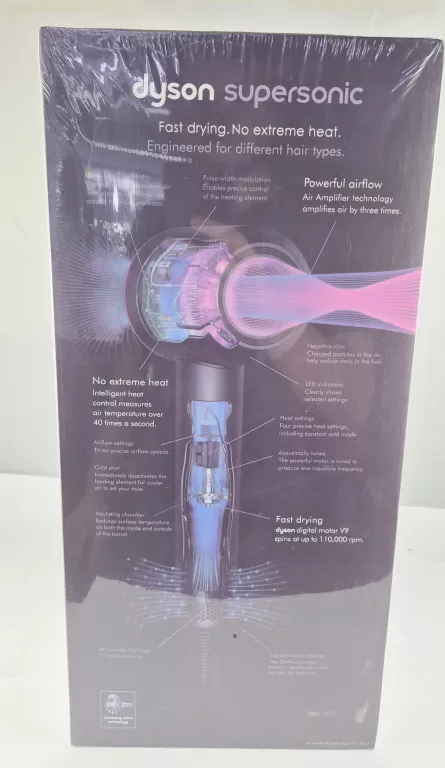 SUSZARKA DYSON SUPERSONIC + CAŁY KOMPLET