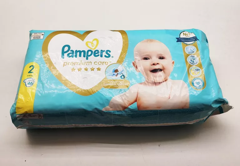 PIELUSZKI PAMPERS PREMIUM CARE ROZMIAR 2 (4-8KG) 46 SZT.