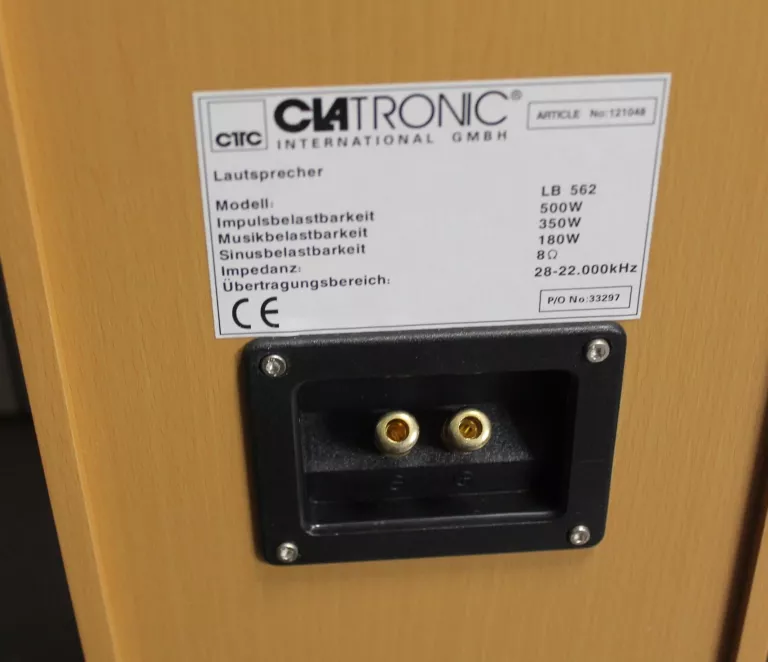 KOLUMNY GŁOŚNIKOWE CLATRONIC LB562 500W