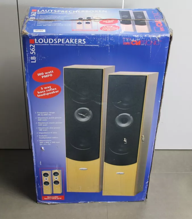KOLUMNY GŁOŚNIKOWE CLATRONIC LB562 500W