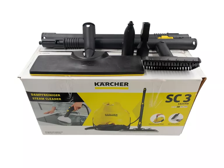 PAROWNICA KARCHER SC 3 EASYFIX 1900W 1L + PUDEŁKO + AKCESORIA