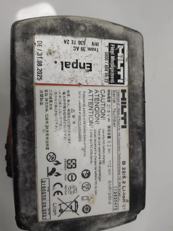WKRĘTARKA HILTI 21,6 V SF 6H-A22 + 3X AKUMULATOR + WALIZKA