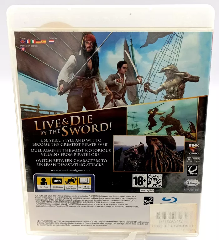 GRA NA PS3 PIRATES OF THE CARIBBEAN