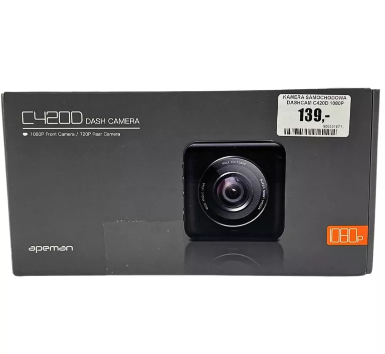KAMERA SAMOCHODOWA DASHCAM APEMAN C420D DOPPIA 1080P FHD
