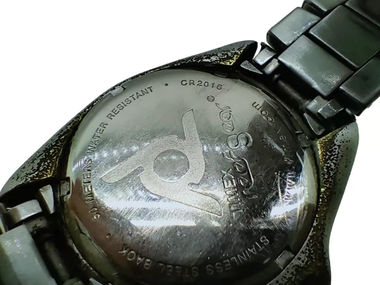 ZEGAREK TIMEX REEF GEAR CR2016 SREBRNY Z NIEBIESKO BIAŁĄ TARCZĄ