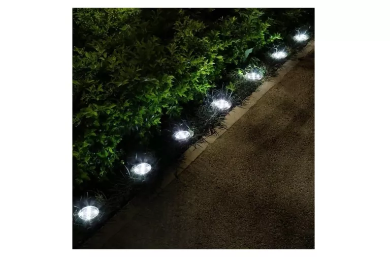 LAMPA SOLARNA WBIJANA XBAY SOLAR DISK LIGHT 12 SZTK PATIO ŚCIEŻKA OGRODOWA