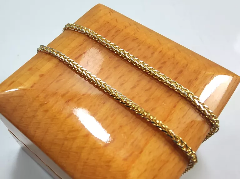 NIENOSZONY ZŁOTY ŁAŃCUSZEK LISI OGON 585 6,37G 50CM