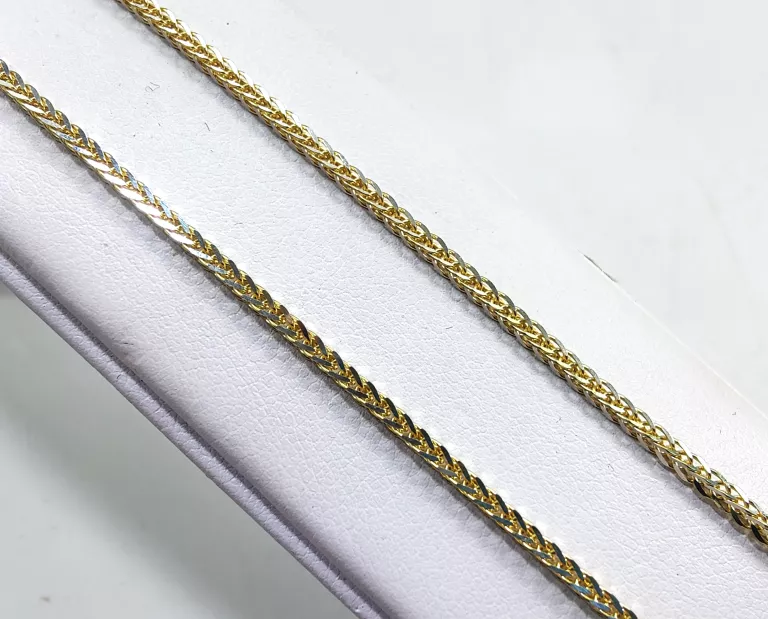 NIENOSZONY ZŁOTY ŁAŃCUSZEK LISI OGON 585 6,37G 50CM