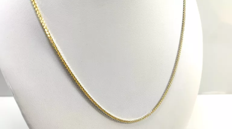 NIENOSZONY ZŁOTY ŁAŃCUSZEK LISI OGON 585 6,37G 50CM