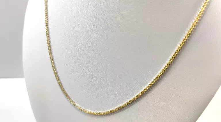 NIENOSZONY ZŁOTY ŁAŃCUSZEK LISI OGON 585 6,37G 50CM