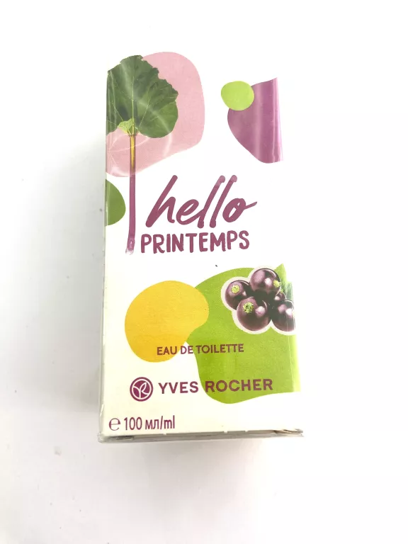 YVES ROCHER WODA TOALETOWA HELLO PRINTEMPS 100 ML W FOLII