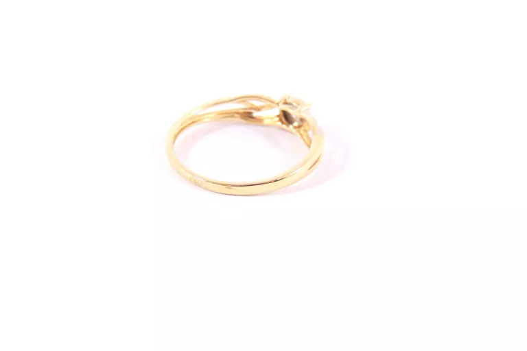 PIĘKNY ZŁOTY PIERŚCIONEK BRYLANT 585 1,30G R. 12