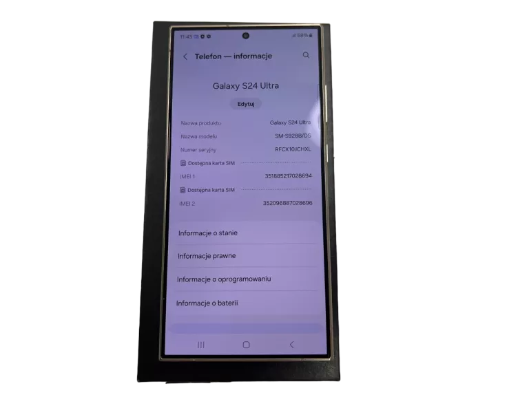 TELEFON SAMSUNG GALAXY S24 ULTRA 12/256GB