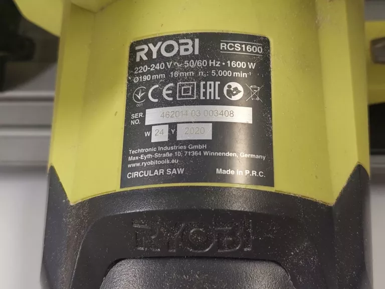 PILARKA TARCZOWA RYOBI RCS1600 + WALIZKA