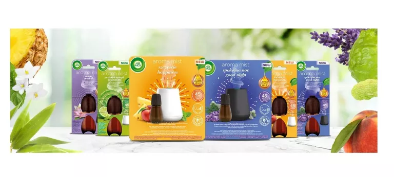 AIR WICK ESSENTIAL MIST SZCZĘŚCIE KOMPLET URZĄDZENIE I WKŁAD