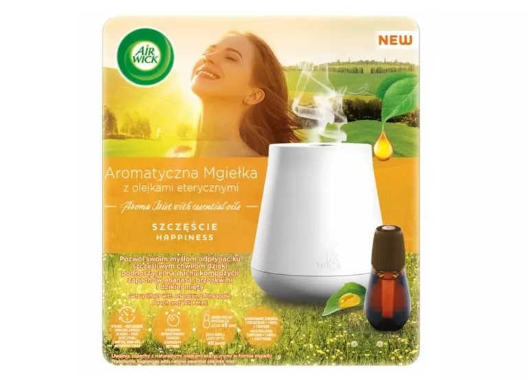 AIR WICK ESSENTIAL MIST SZCZĘŚCIE KOMPLET URZĄDZENIE I WKŁAD